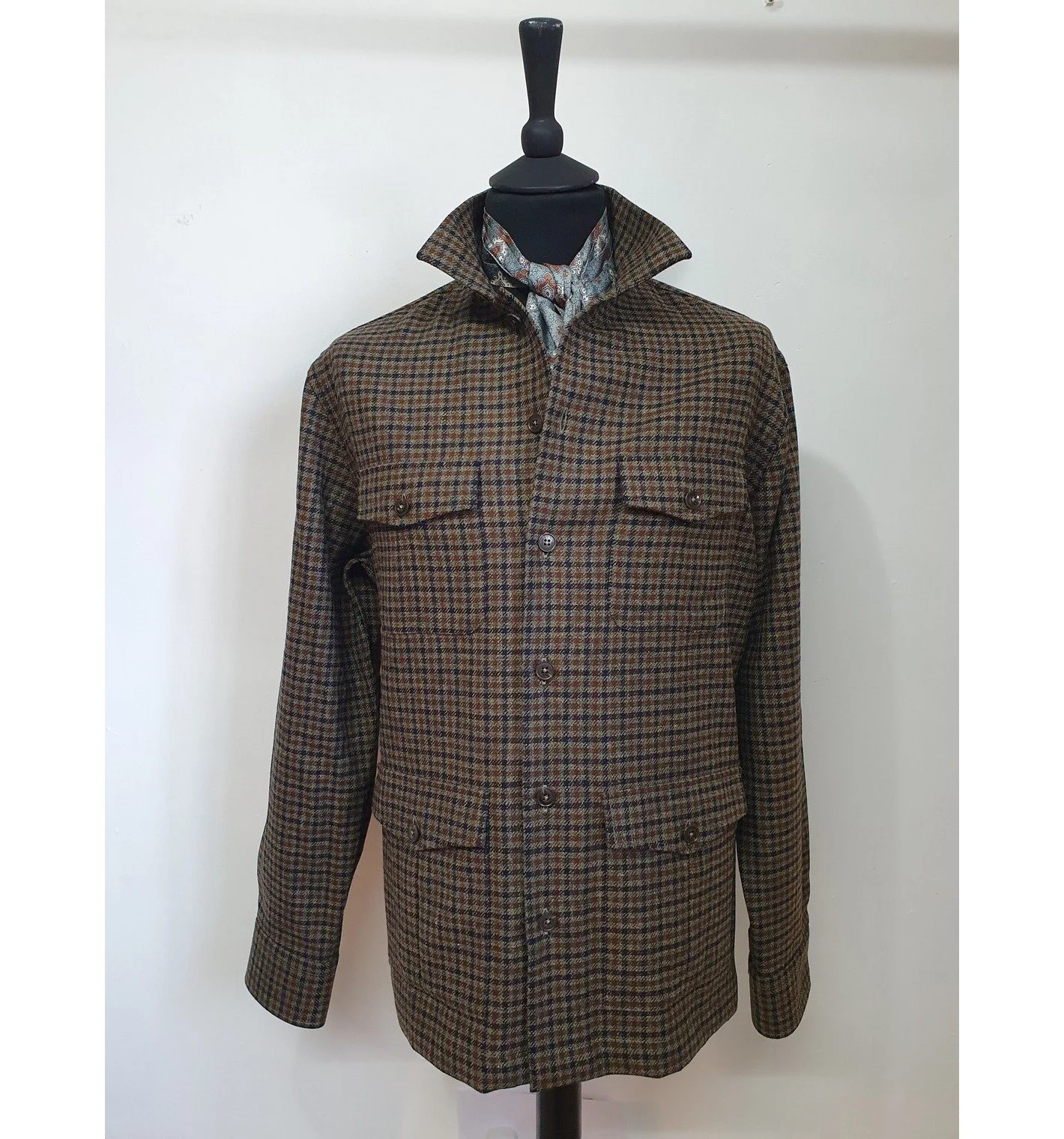 Tweed Overshirt in Fox Brothers Tweed — TWEED ADDICT